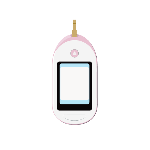 医療 看護 介護 病院 無料 フリー イラスト 素材 糖尿病 Diabetes 血糖測定器 Glucose meter 新型 ピンク New Model light pink