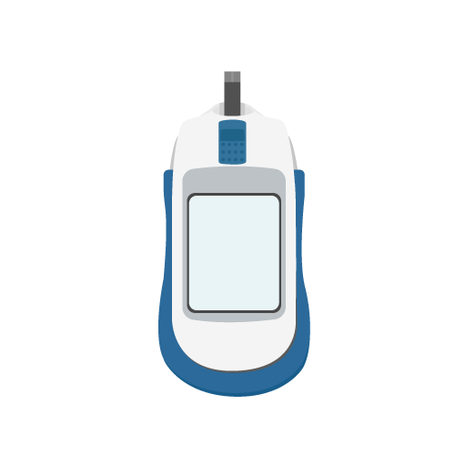 医療 看護 介護 病院 無料 フリー イラスト 素材 糖尿病 Diabetes  血糖測定器 Glucose meter